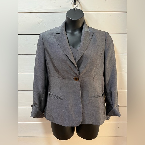 Jones New York Jackets & Blazers - JONES NEW YORK Silver Gray Two-Piece Suit Set – Size 14